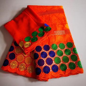 2020 Dry Lace 5+2 Yards Special Embroidery Cotton Stones Fabrics African Women Jacquard Cotton Swiss Voile Laces in Switzerland